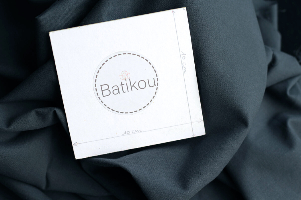 Popeline coton douce qualité SWEET coloris uni météorite