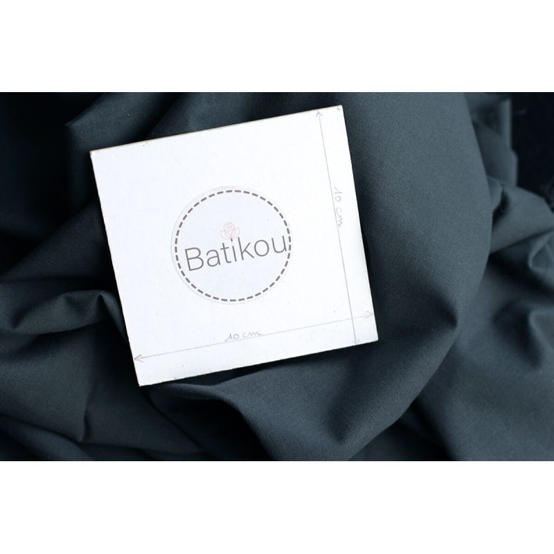 Popeline coton douce qualité SWEET coloris uni météorite