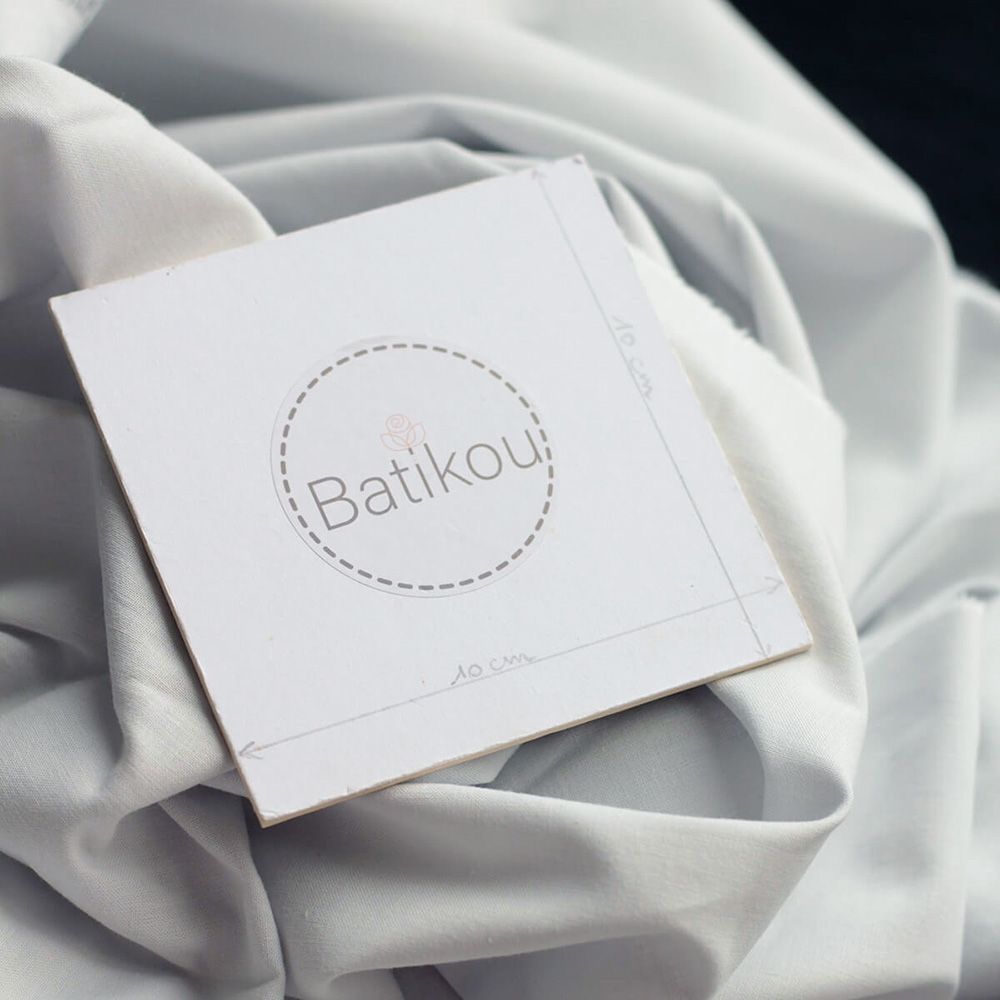 Popeline coton douce qualité SWEET coloris uni gris perle