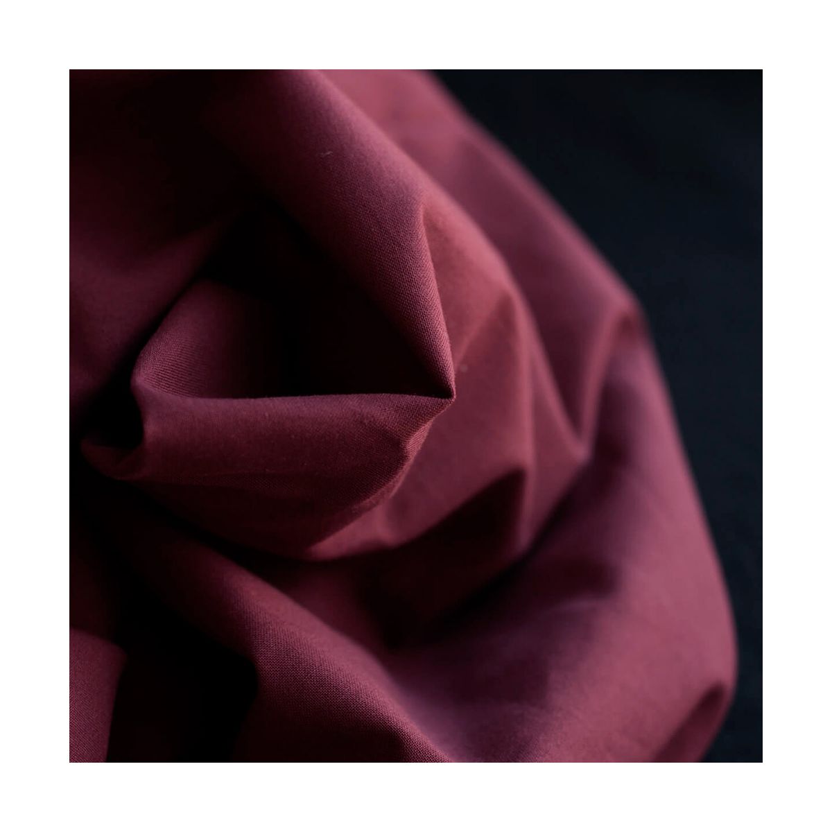 Popeline coton douce qualité SWEET coloris uni bourgogne