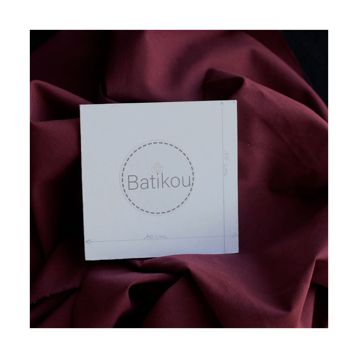 Popeline coton douce qualité SWEET coloris uni bourgogne