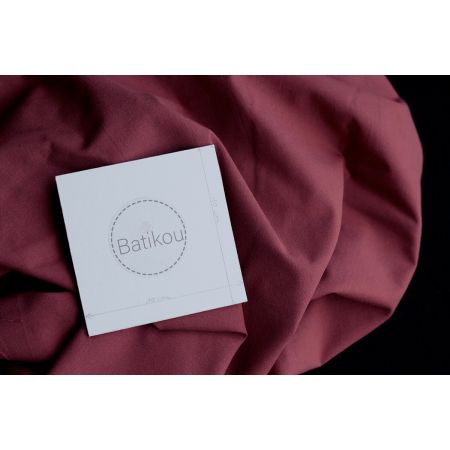 Popeline coton douce qualité SWEET coloris uni marsala