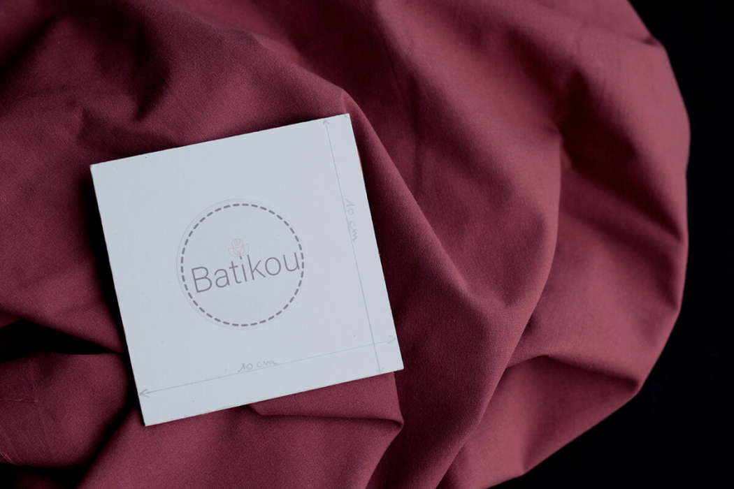 Popeline coton douce qualité SWEET coloris uni marsala