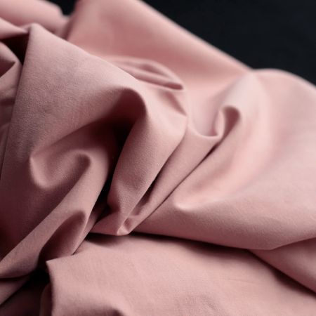 Popeline coton douce qualité SWEET coloris uni vieux rose Popeline coton douce qualité SWEET coloris uni vieux rose