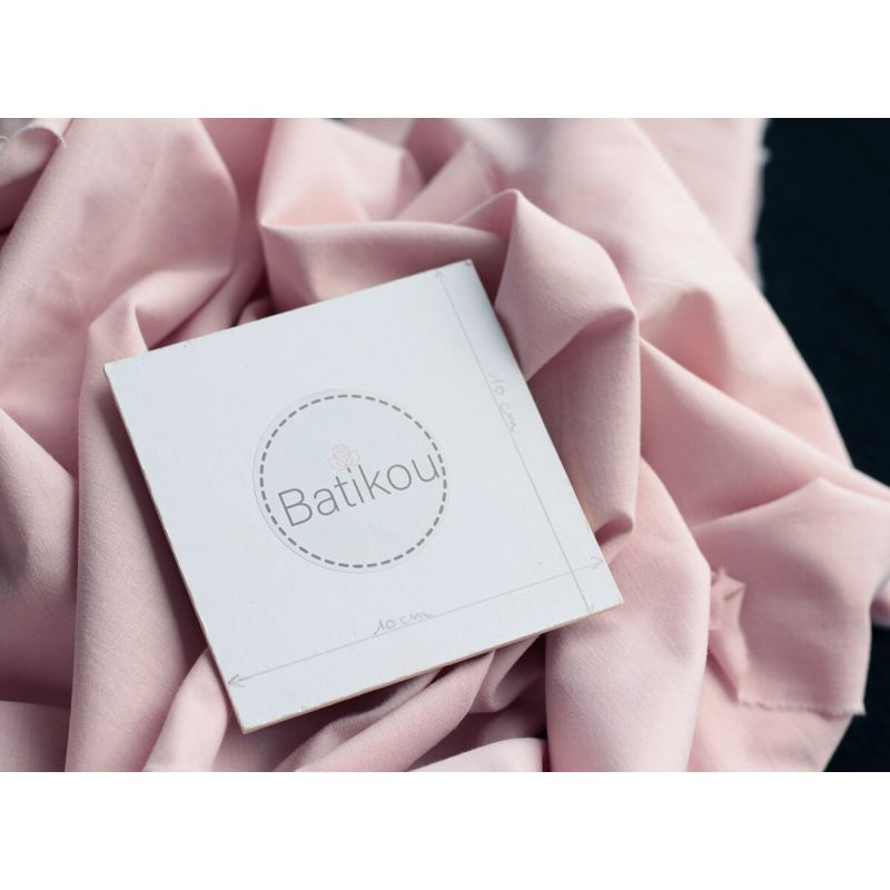 Popeline coton douce qualité SWEET coloris uni rose tendre