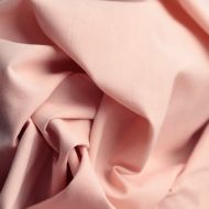 Popeline coton douce qualité SWEET coloris uni rose pêche