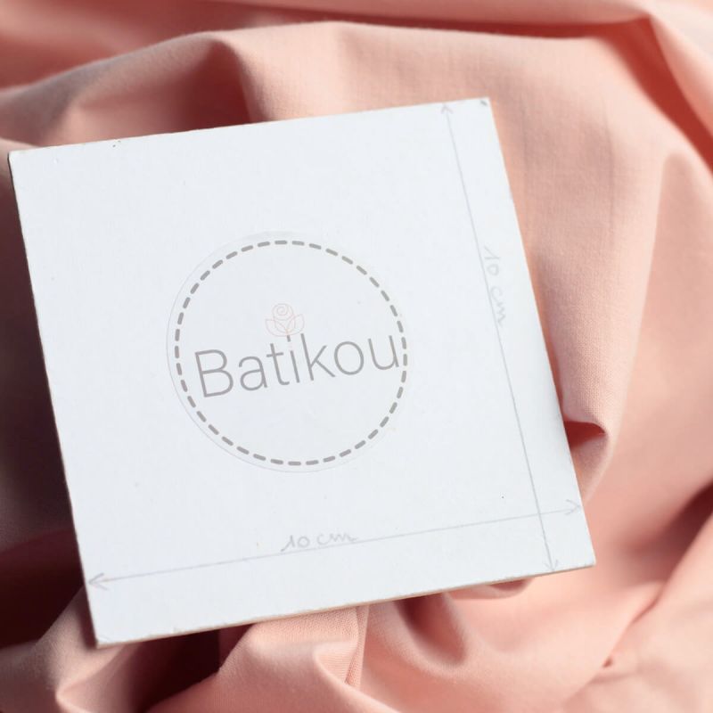 Popeline coton douce qualité SWEET coloris uni rose pêche