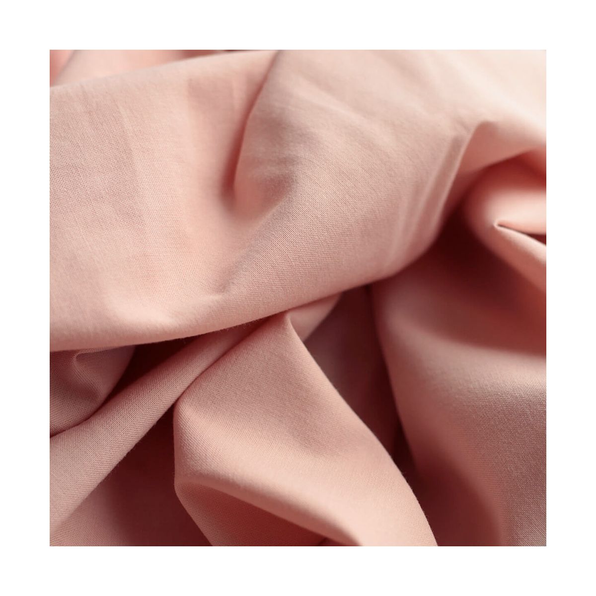 Popeline coton douce qualité SWEET coloris uni rose pêche