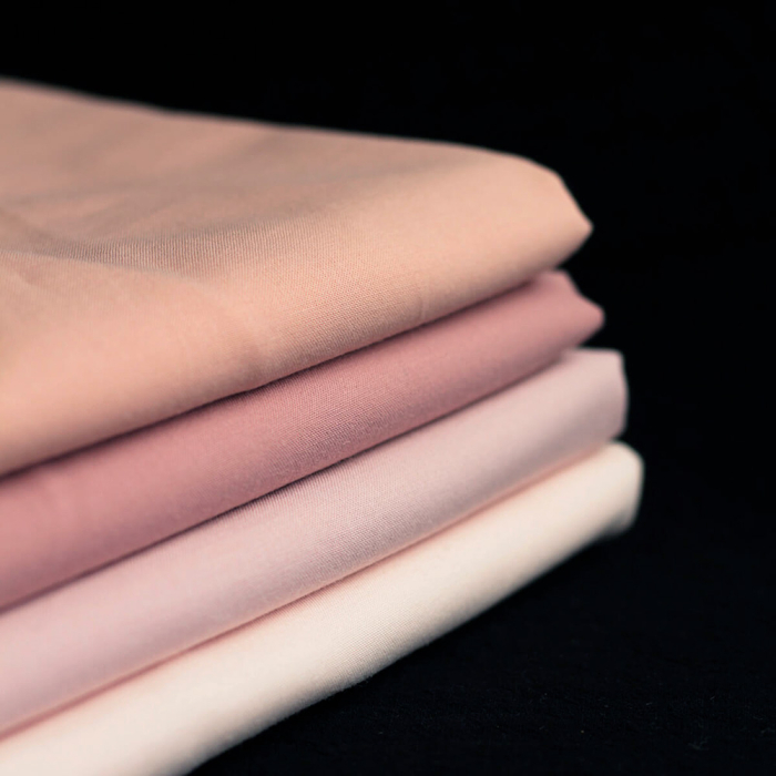 Popeline coton douce qualité SWEET coloris uni rose pêche