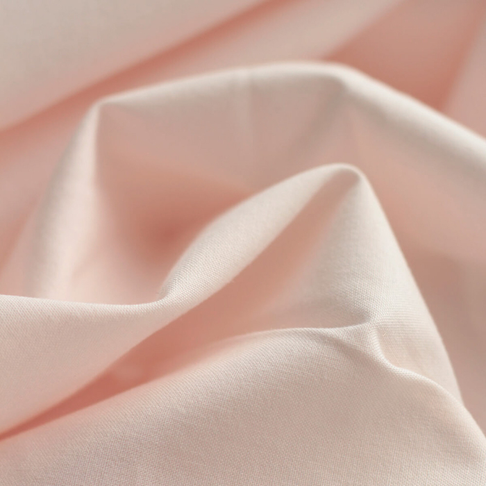 Popeline coton douce qualité SWEET coloris uni rose nude