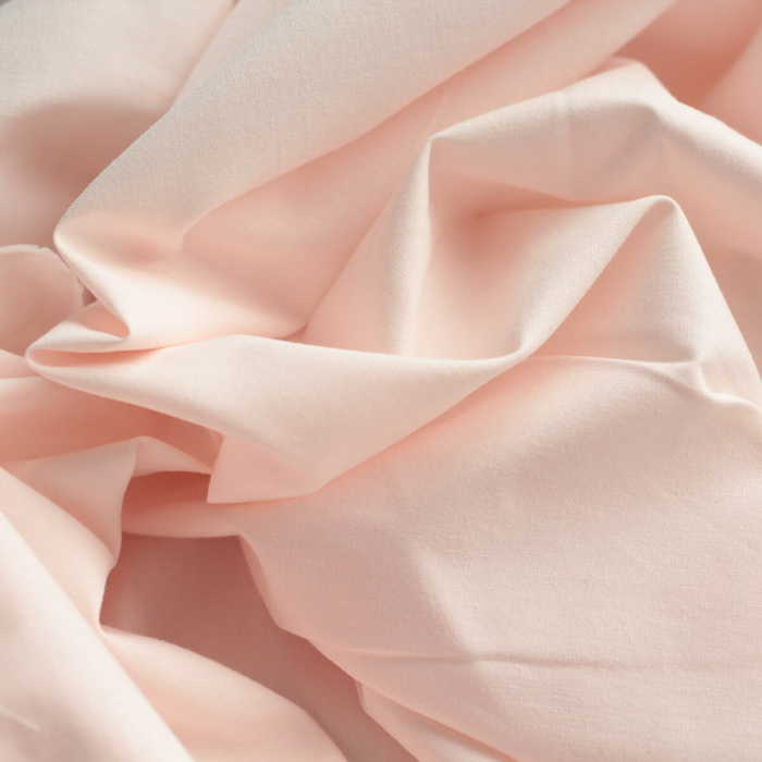 Popeline coton douce qualité SWEET coloris uni rose nude