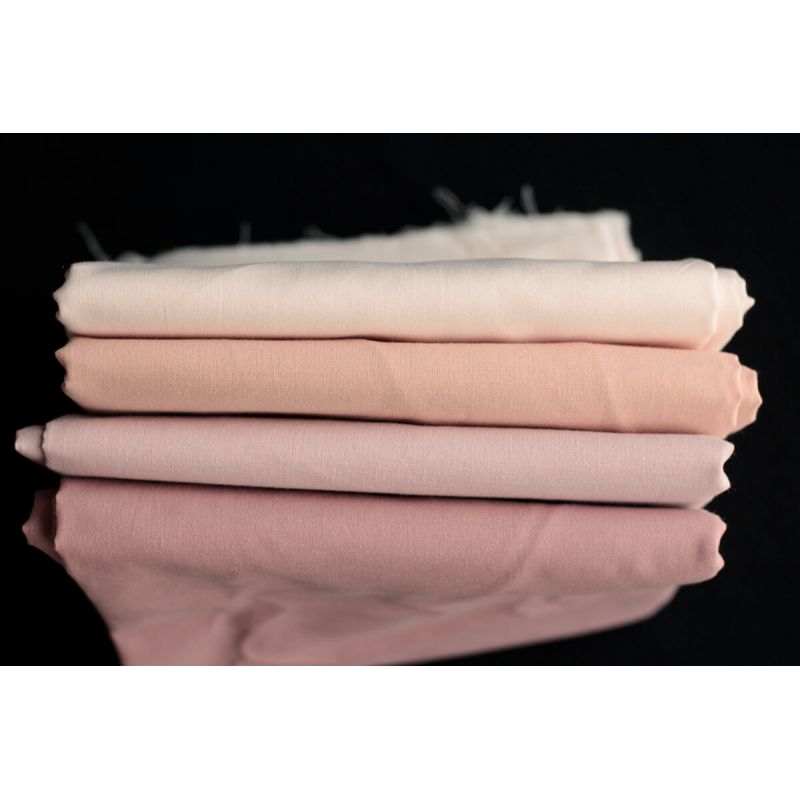 Popeline coton douce qualité SWEET coloris uni rose nude