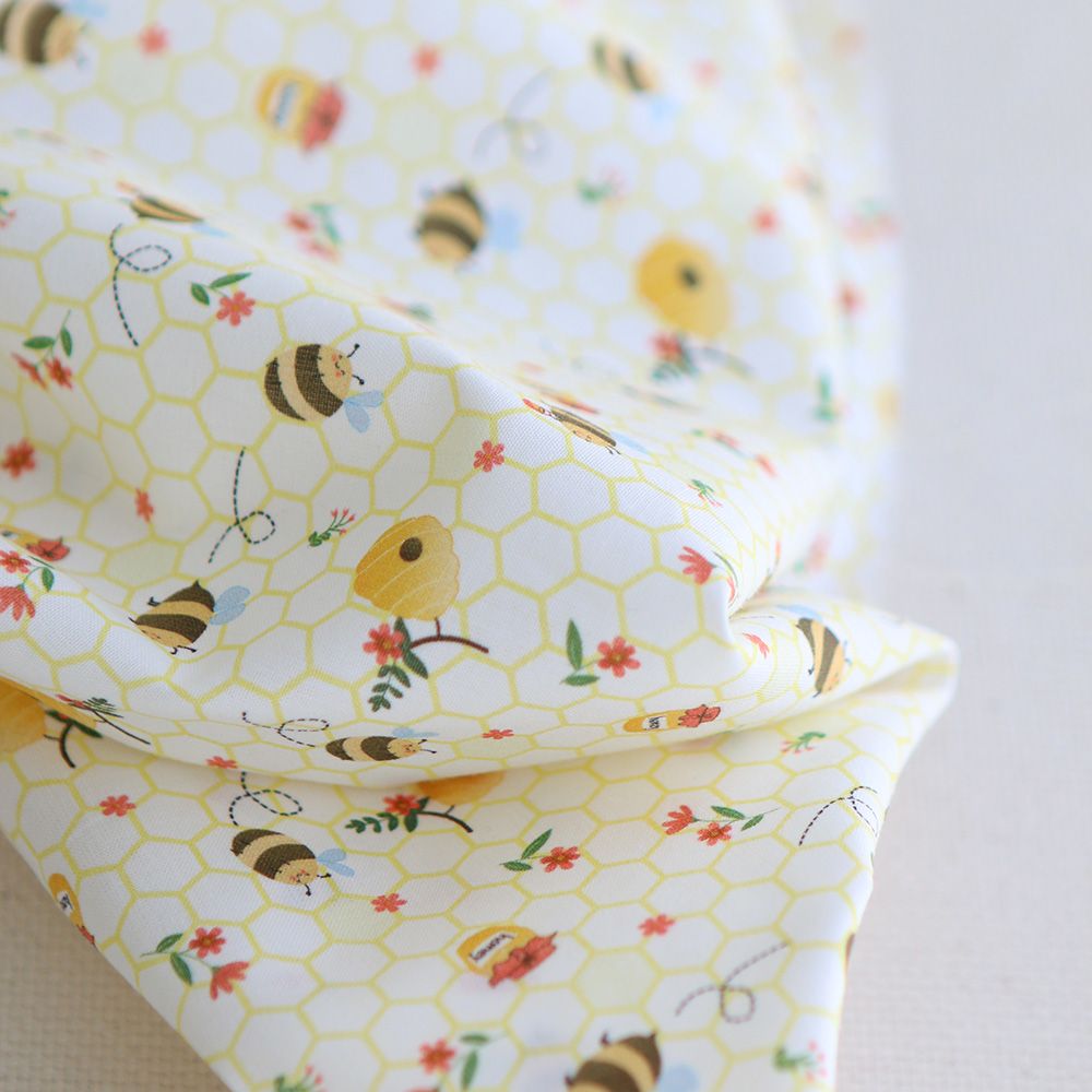 copy of Freesia - Popeline coton BIO imprimé fleuri vert et rouge