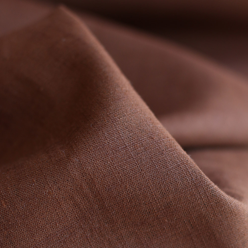 Lin lavé coloris Noisette