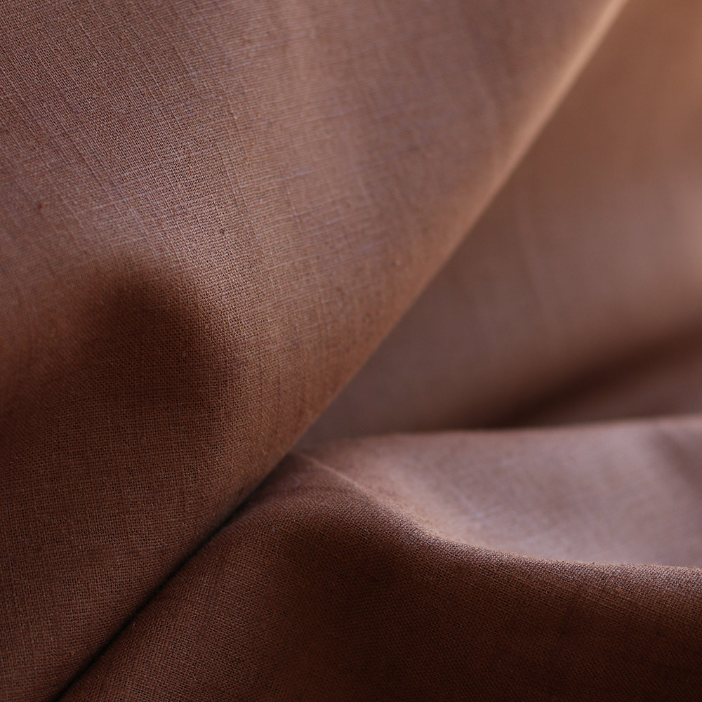 Lin lavé coloris Noisette