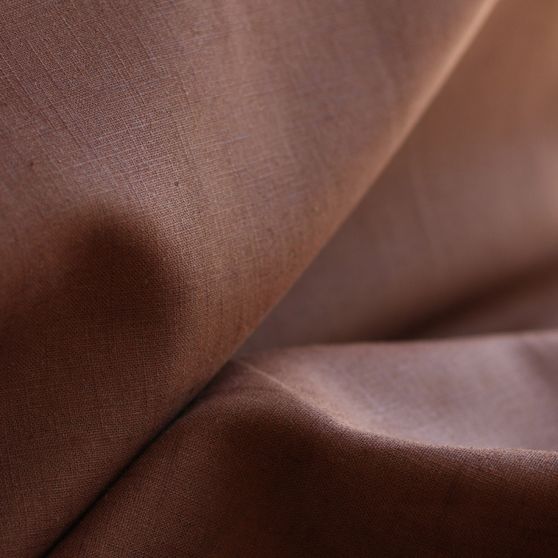 Lin lavé coloris Noisette