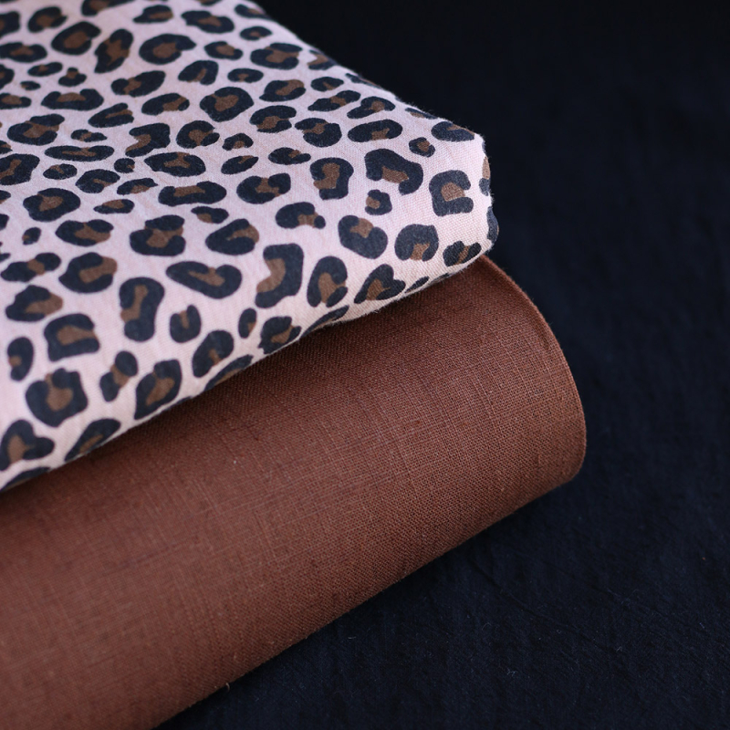 Lin lavé coloris Noisette