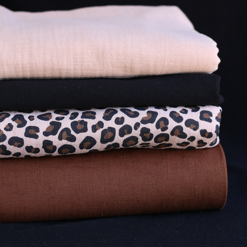 Lin lavé coloris Noisette