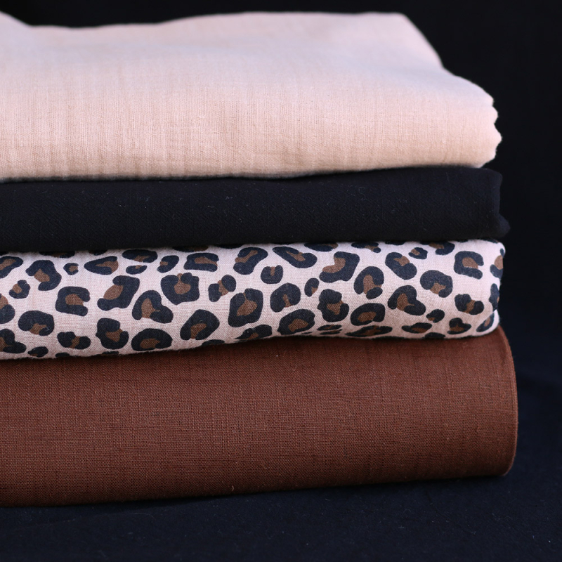 Lin lavé coloris Noisette