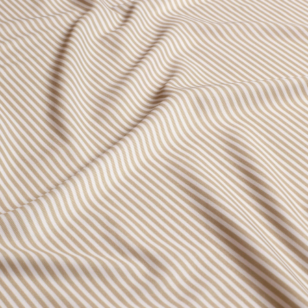 Tissu Lycra (maillot de bain) UPF50 rayures écru et beige Tissu Lycra (maillot de bain) UPF50 rayures écru et beige