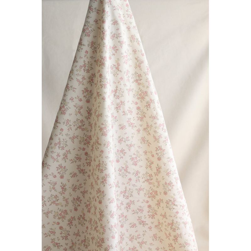 copy of Romy - Popeline douce coton organique fond ivoire imprimé fleuri