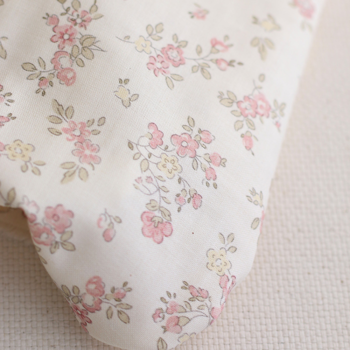 copy of Romy - Popeline douce coton organique fond ivoire imprimé fleuri