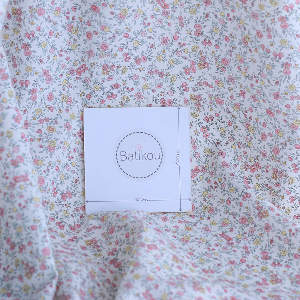 copy of Ruth - Batiste de coton douce à imprimé fleuri aquarelle