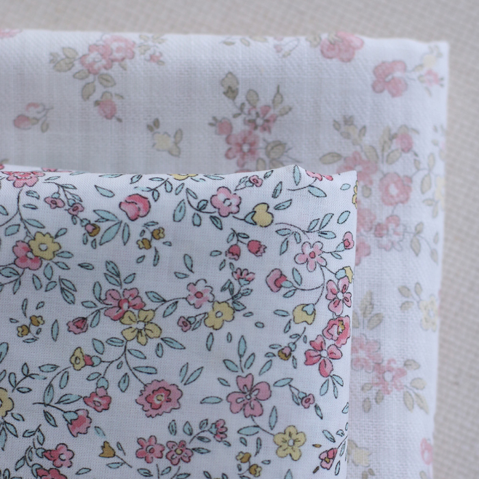 copy of Ruth - Batiste de coton douce à imprimé fleuri aquarelle