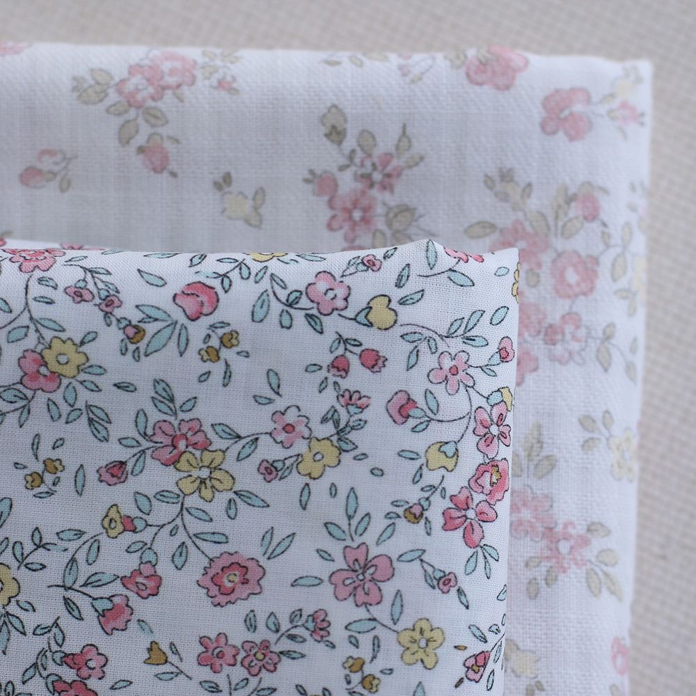 copy of Ruth - Batiste de coton douce à imprimé fleuri aquarelle