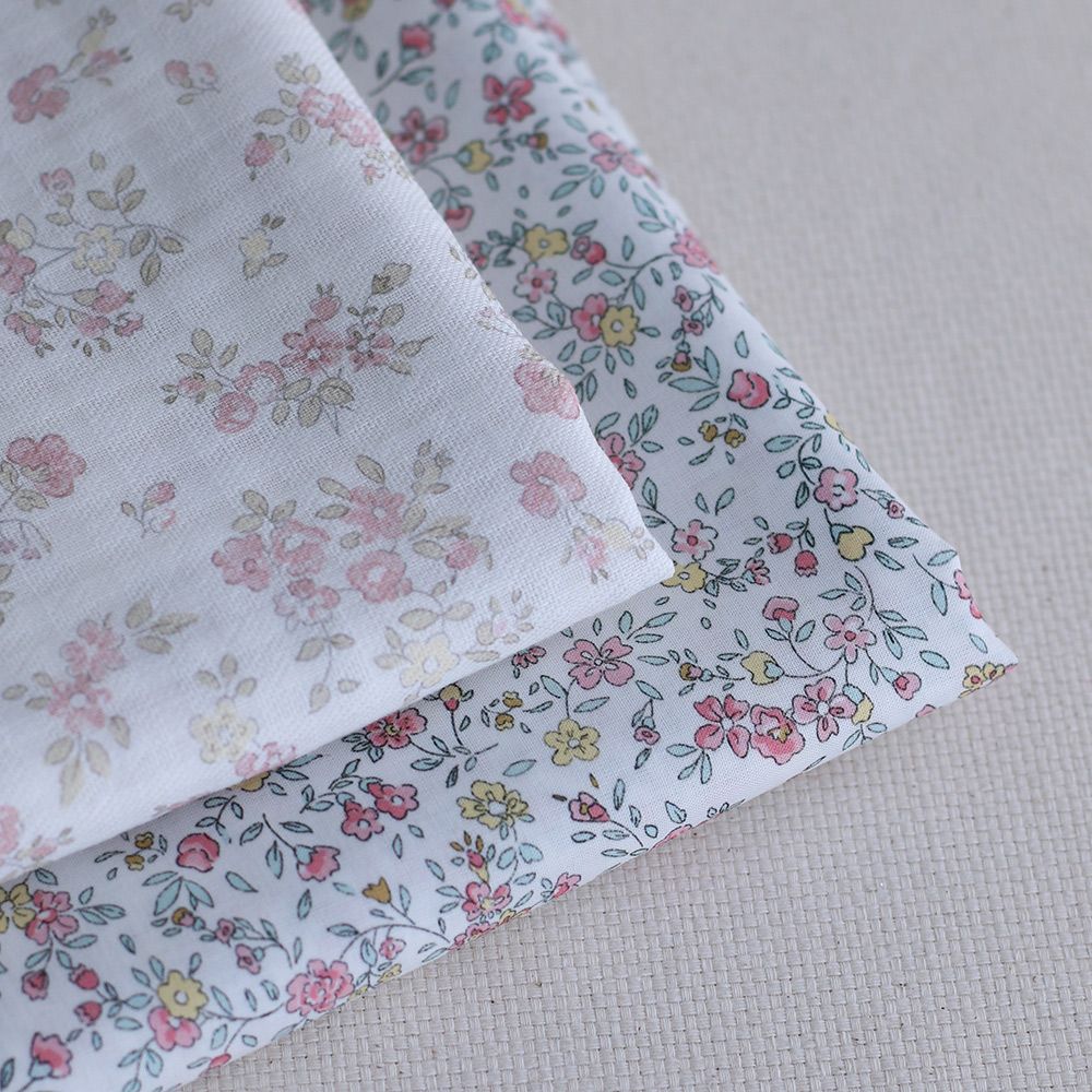 copy of Ruth - Batiste de coton douce à imprimé fleuri aquarelle