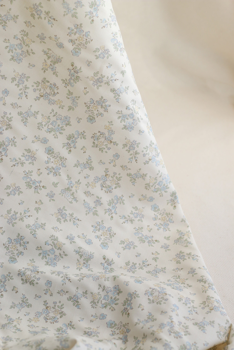 copy of Scarlett - Popeline douce coton organique fond ivoire imprimé fleuri