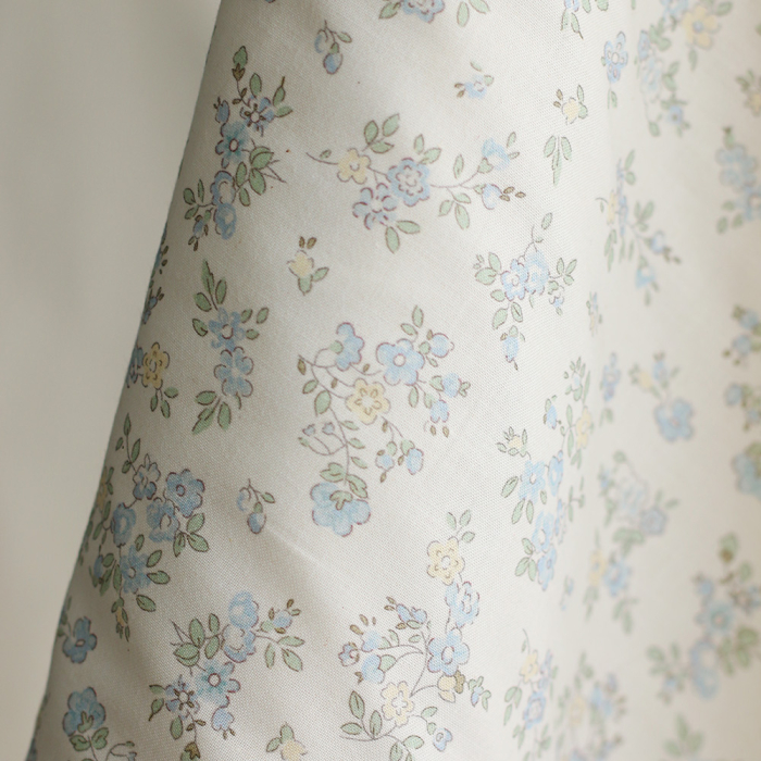 copy of Scarlett - Popeline douce coton organique fond ivoire imprimé fleuri