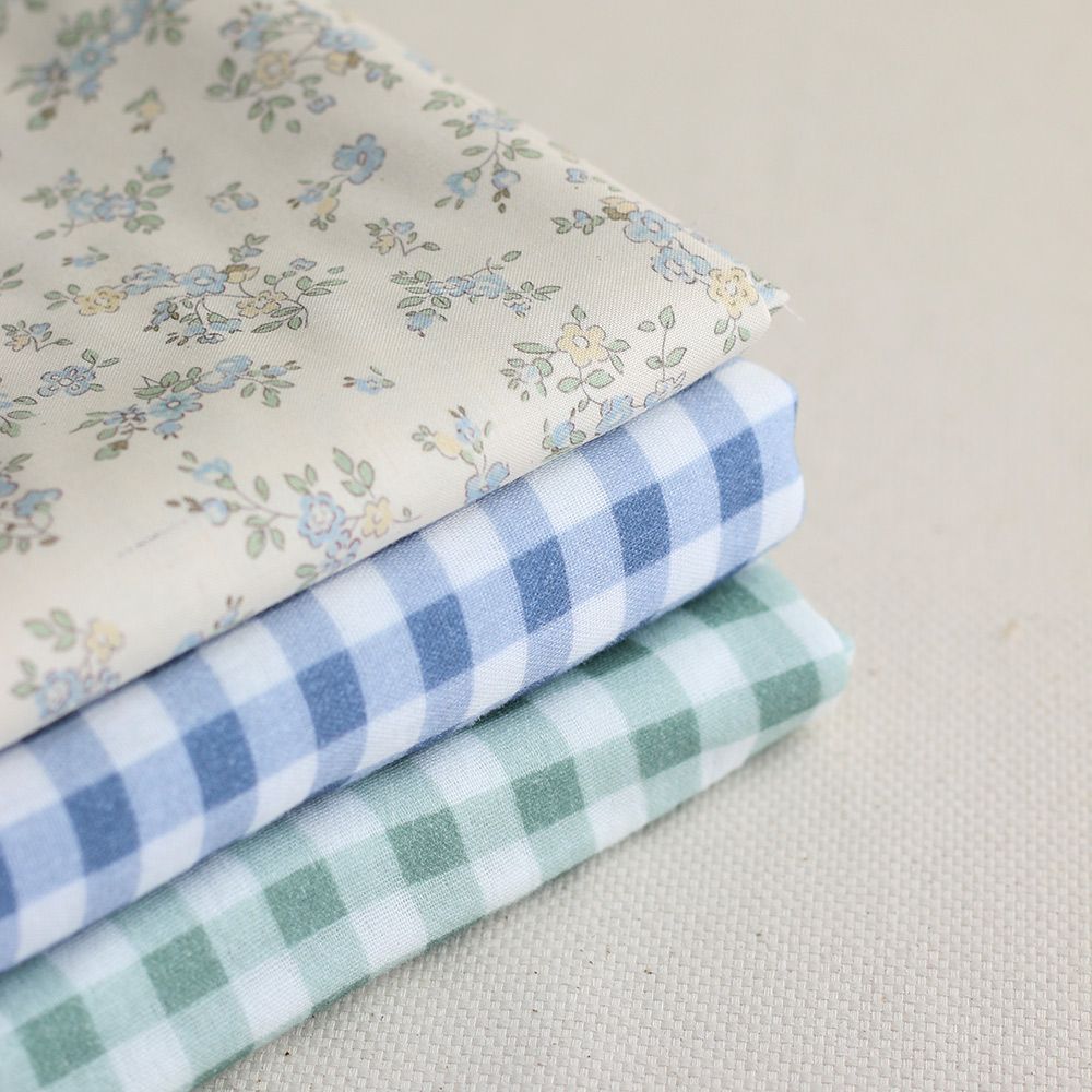 copy of Scarlett - Popeline douce coton organique fond ivoire imprimé fleuri