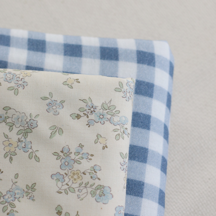 copy of Scarlett - Popeline douce coton organique fond ivoire imprimé fleuri