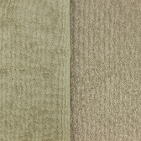 Eponge bambou / coton doudou coloris taupe