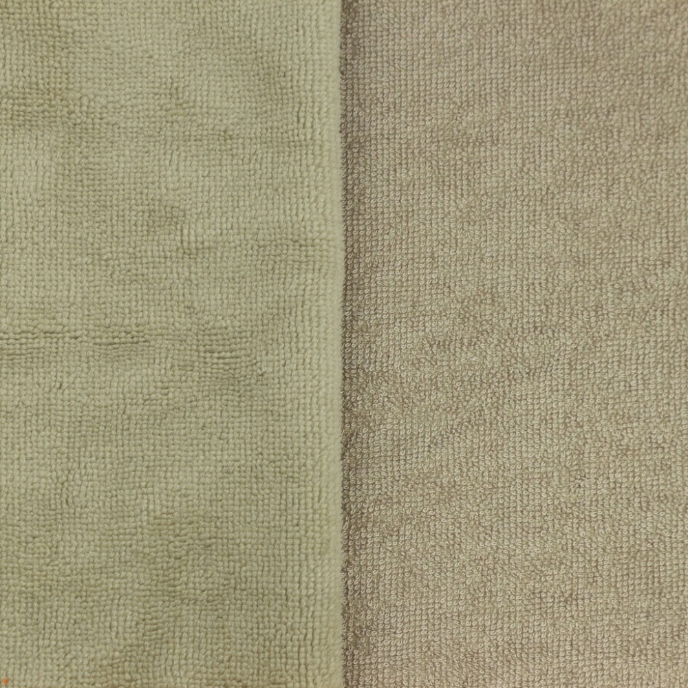 Eponge bambou / coton doudou coloris taupe