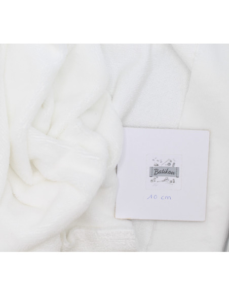 Eponge bambou / coton doudou coloris écru