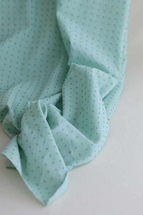 copy of Plumetis de coton bicolore bleu ciel / bleu roi