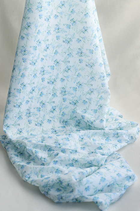 copy of Lisette - Voile de coton texturé imprimé fleuri