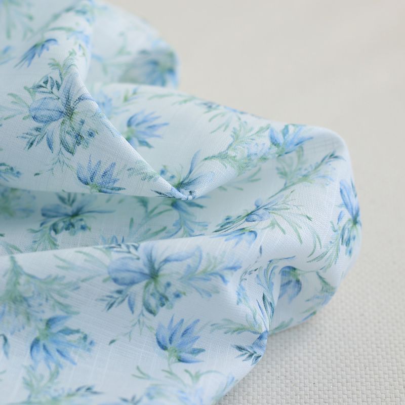 copy of Lisette - Voile de coton texturé imprimé fleuri