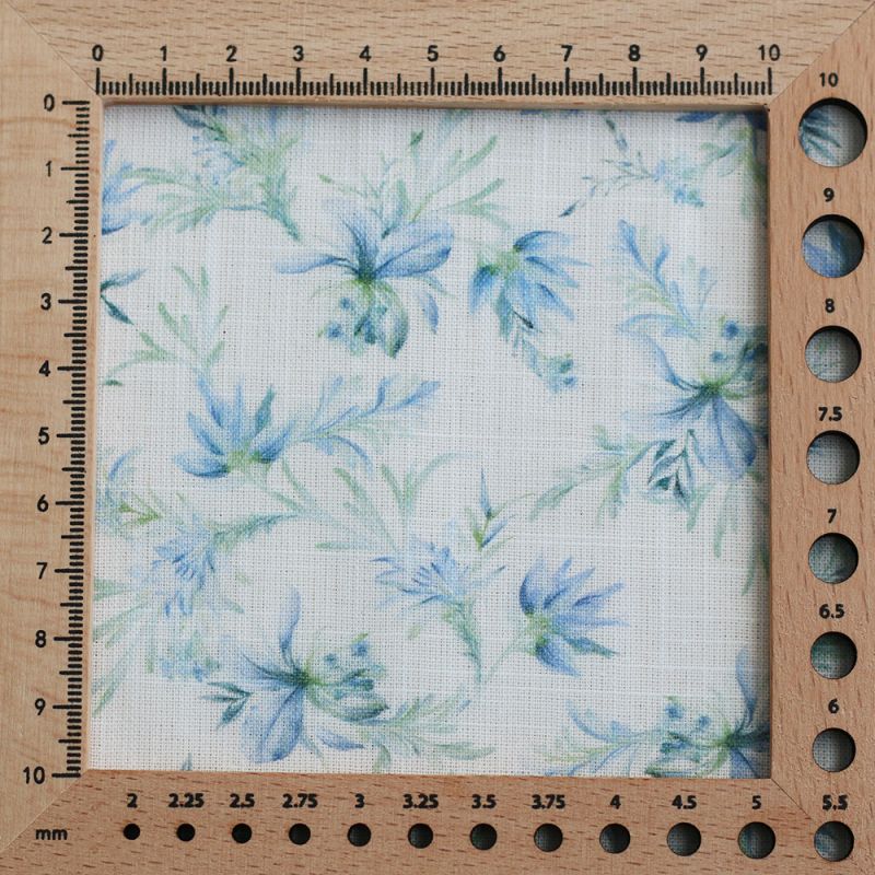 copy of Lisette - Voile de coton texturé imprimé fleuri