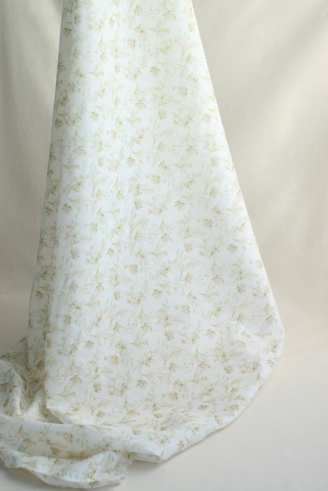 copy of Pernille - Voile de coton texturé imprimé fleuri