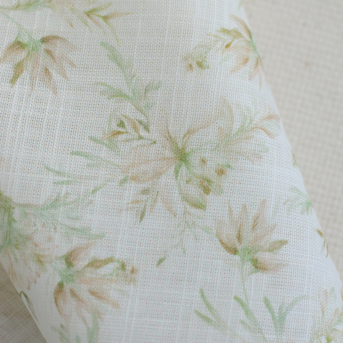 copy of Pernille - Voile de coton texturé imprimé fleuri