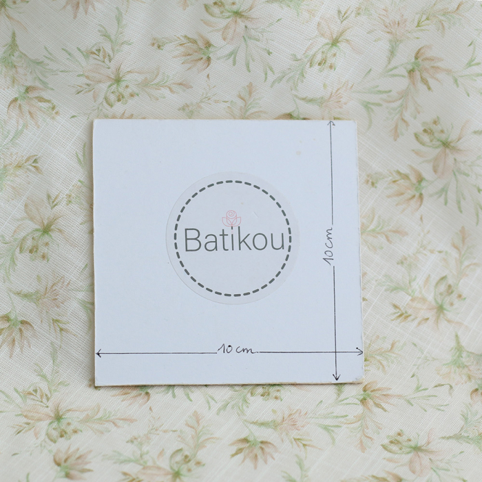 copy of Pernille - Voile de coton texturé imprimé fleuri