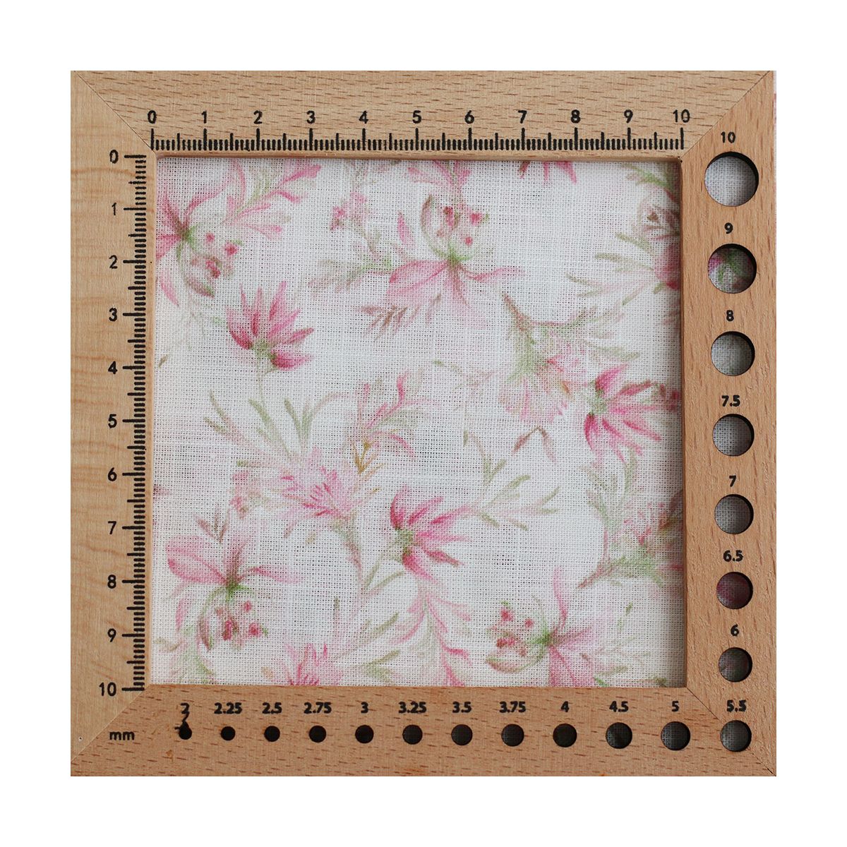 Pernille - Voile de coton texturé imprimé fleuri rose Pernille - Voile de coton texturé imprimé fleuri rose