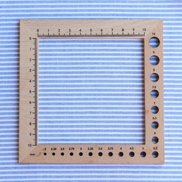 copy of Coton bio gaufré à rayures beige / blanc