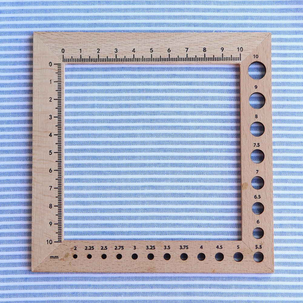 copy of Coton bio gaufré à rayures beige / blanc