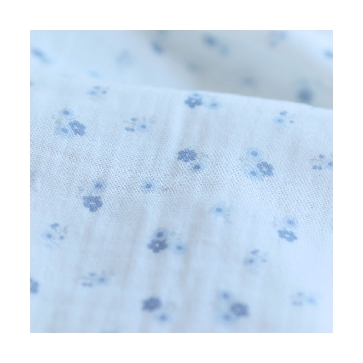 copy of Clémence - Double gaze de coton BIO blanc motif fleuri rose copy of Clémence - Double gaze de coton BIO blanc motif fleuri rose