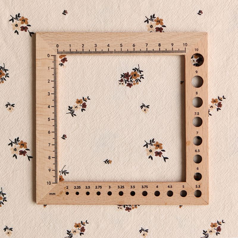 Laure - Coton lavé bio coloris vanille motif cuir