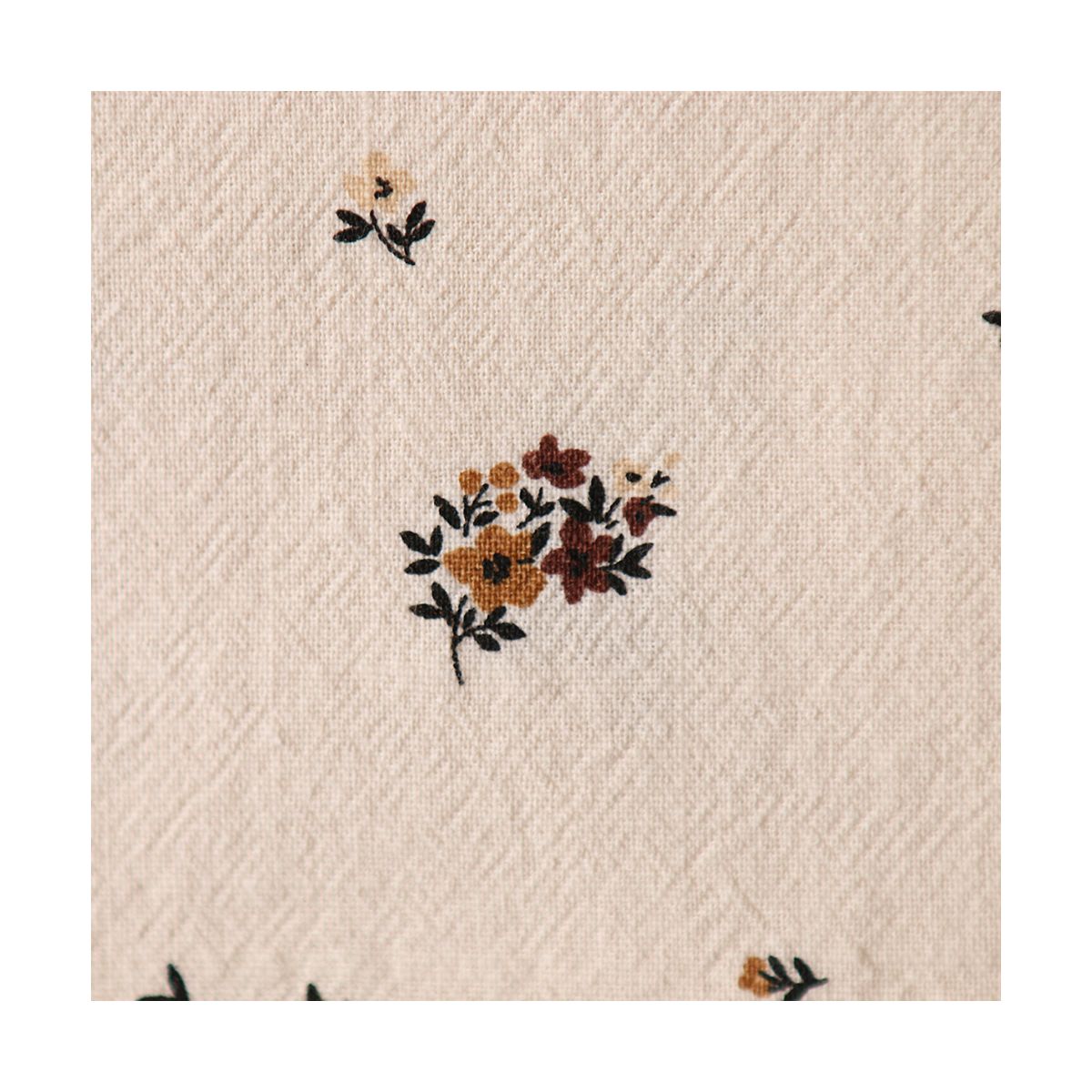 Laure - Coton lavé bio coloris vanille motif cuir Laure - Coton lavé bio coloris vanille motif cuir